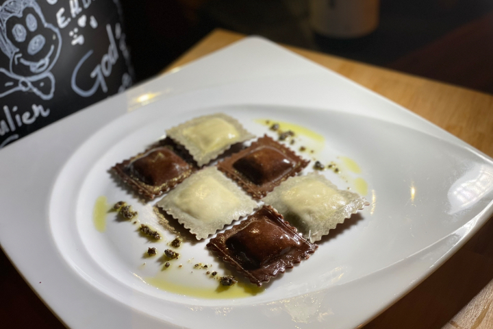 Ravioli aux bolets crème champignons de Paris - Fabbrica Pasta