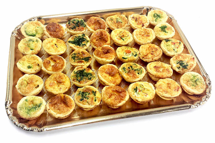 Plateau de mini quiches assorties 35 pièces - L'Epi Doré