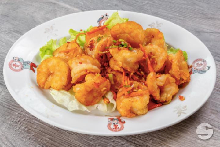 39. Les crevettes au sel et poivre - Chez Kuk