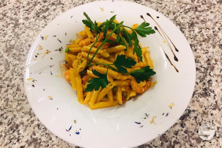 Gambas and Peas Paccheri - Ponte Vecchio