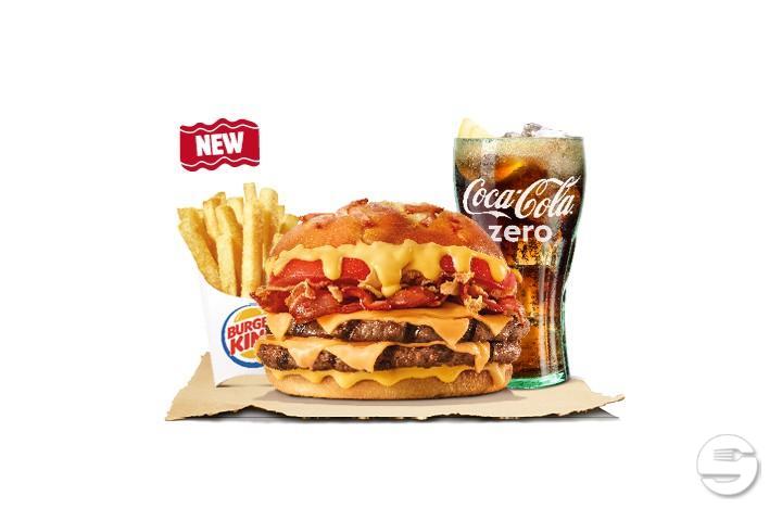 Double Bacon & Cheddar Menu - Burger King