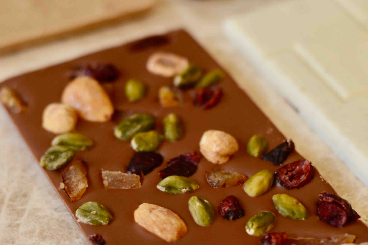Tablette Mendiant chocolat au lait - Stettler Castrischer Rhône
