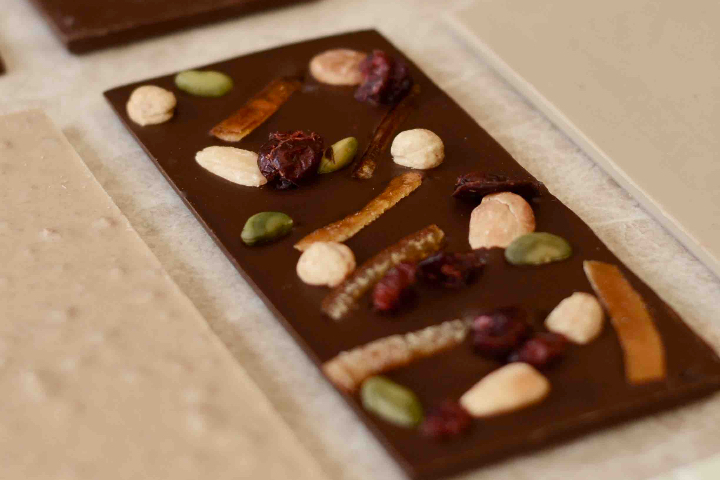 Tablette Mendiant chocolat noir - Stettler Castrischer Rhône