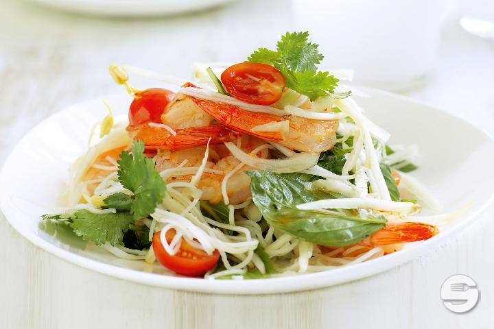 Som Tam Gung Sod - The Lemon Grass