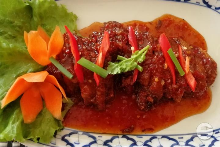 Sweet and Sour Crispy Duck - Maison Thaï