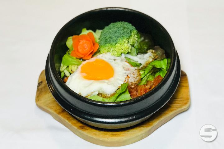 P14. Bibimbap Boeuf Cru - Huit Sushi - Restaurant Japonais
