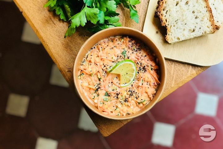Coral lentil salad with asians flavours - enFaim