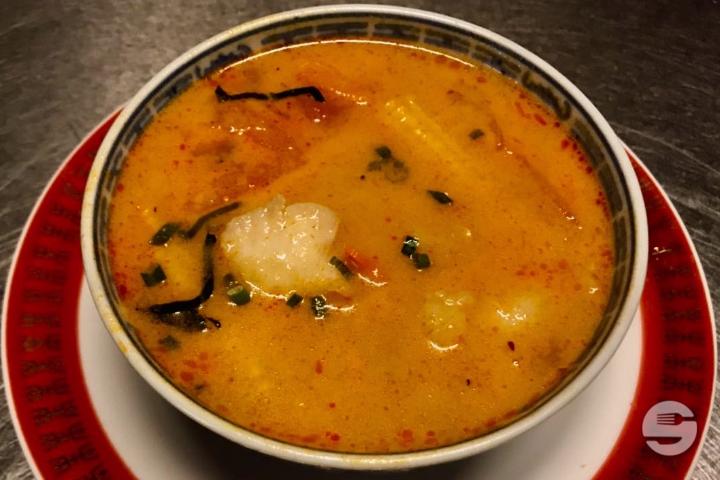 6. Potage Tom Yam au Poulet - Aux 3 Bonheurs