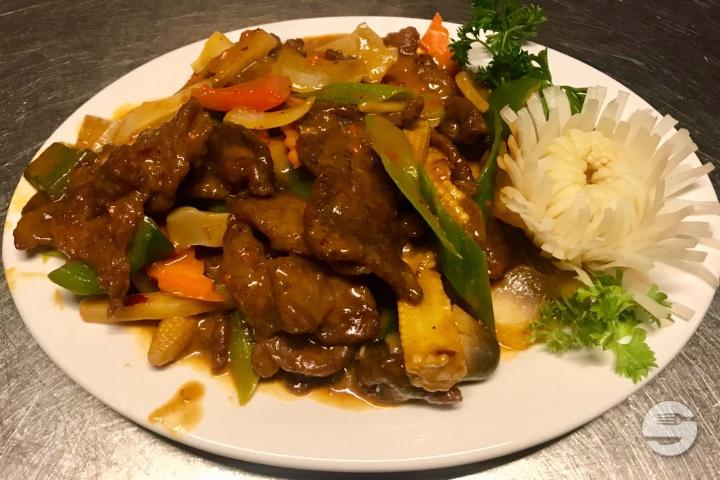 53. Boeuf Sauce Satay - Aux 3 Bonheurs