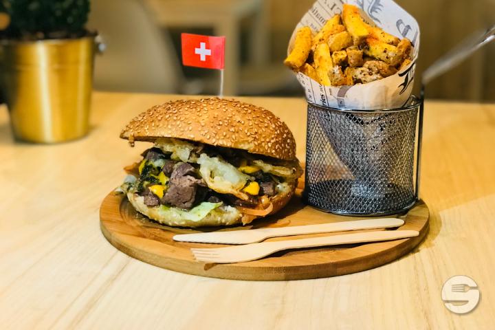 Burger Charolais + Frites - Popers Burger