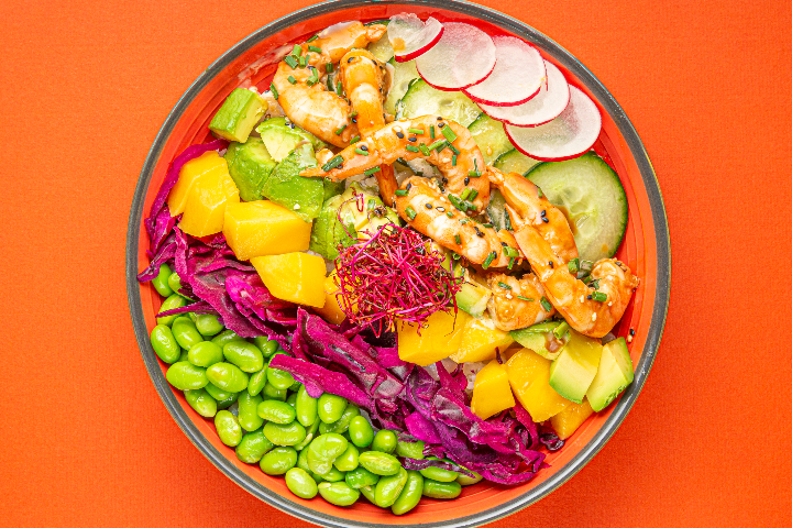 Poké bowl crevettes - Eat & Play