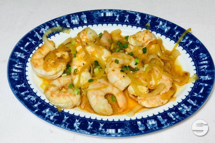 Crevettes sauté à l'Ail - Les Bosquets
