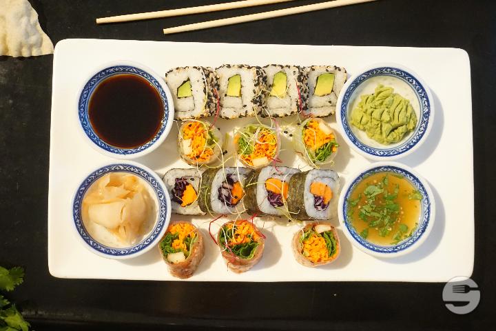 Sushi Rollen mit frischem Gemüse - Chimy's