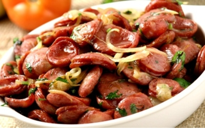 Brasil Wuerstli mit Zwiebel - Brasil-Grill