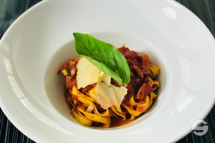 Tagliatelle all' amatricana - La Petite Vendée - Dai 3 Fratelli Scalea