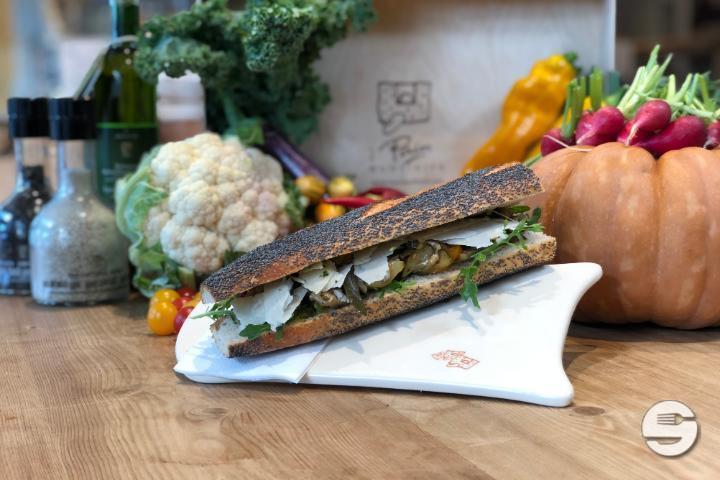 Grilled Vegetables Baguette Sandwich - Le Pain Quotidien