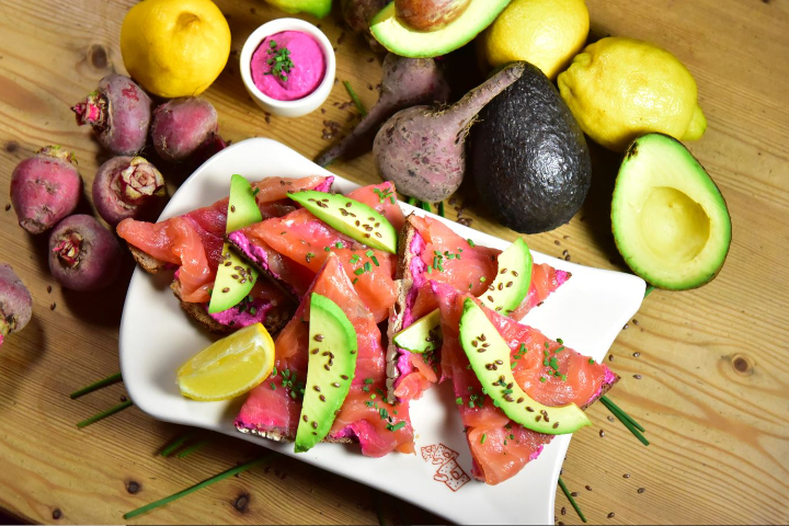 Avocado, Beetroot & Salmon Tartine - Le Pain Quotidien