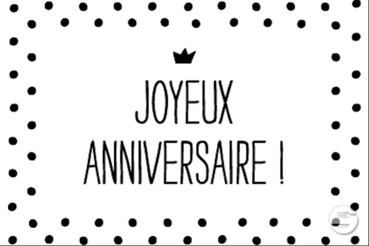 Carte "Joyeux Anniversaire !" - Royaume MELAZIC Lausanne