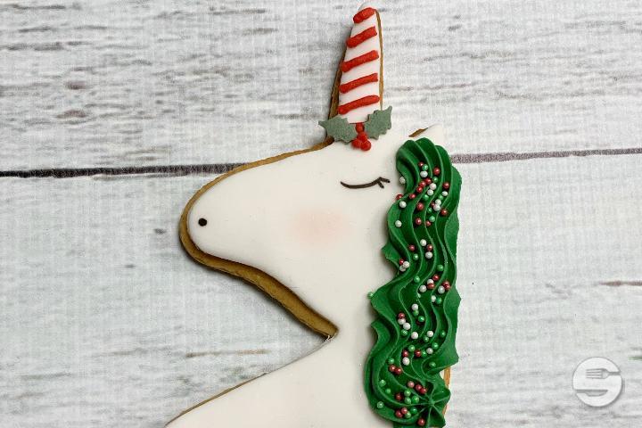 Biscuit Licorne de Noël - Royaume MELAZIC Lausanne