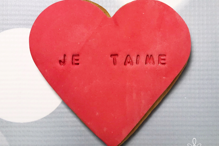 Biscuit Coeur "Je t'aime" - Royaume MELAZIC Lausanne