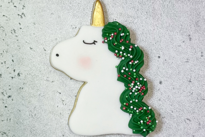Biscuit Licorne de Noël - Royaume MELAZIC Lausanne