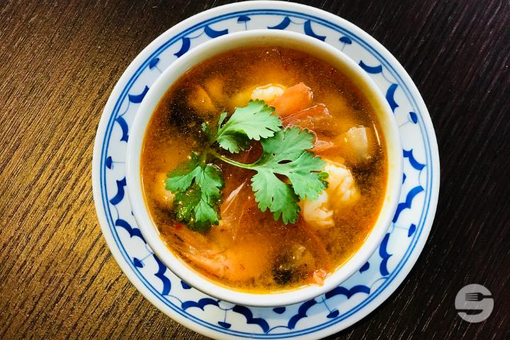 Potage aux Crevettes et à la Citronnelle. - Thaï au Lac
