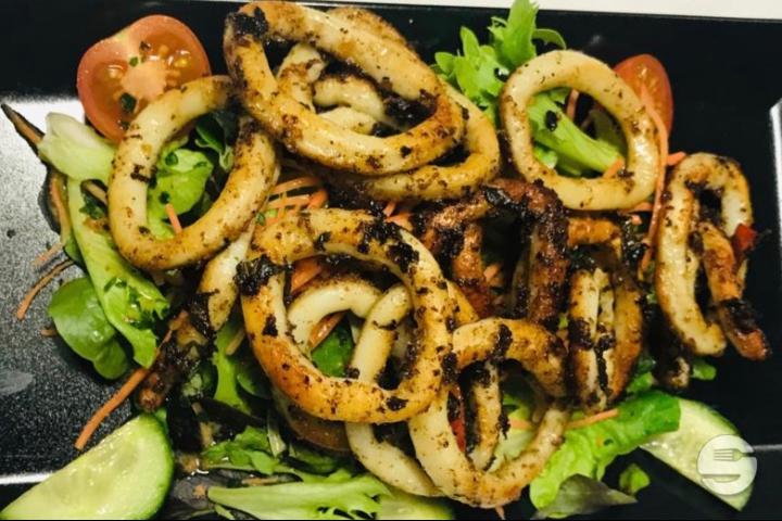 Grilled Squid - Davinda Montreux