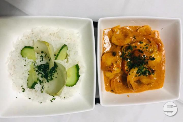 Shrimps Curry Thaï - Davinda Montreux