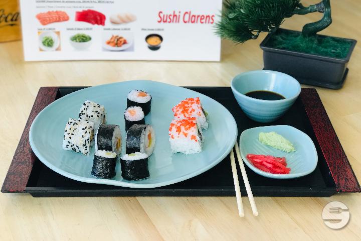 32 pieces to choose with Sashimi - Sushi Clarens
