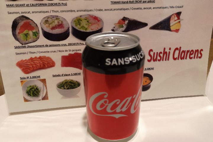 Coca Zero - Sushi Clarens