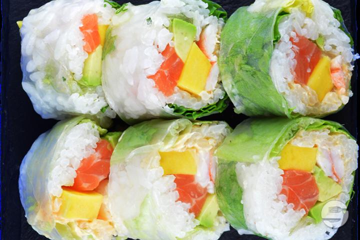 Roll Saumon Crevette Mangue Avocat - 6 Pièces - Sushi Break