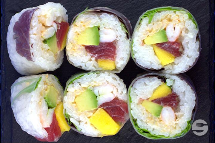 Roll Thon Crevette Mangue Avocat - 6 Pièces - Sushi Break