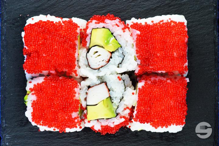California Surimi Avocat Tobiko - 6 Pièces - Sushi Break