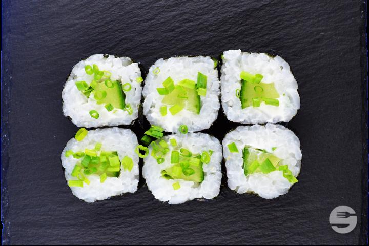 Maki Concombre Fromage Ciboulette - 6 Pièces - Sushi Break
