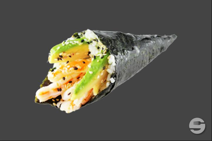 Temaki Shrimps Avocado - 1 Piece - Sushi Break