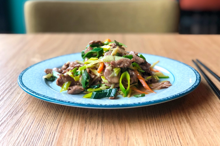 4. Ginger & spring onion beef - Lucky Dumpling