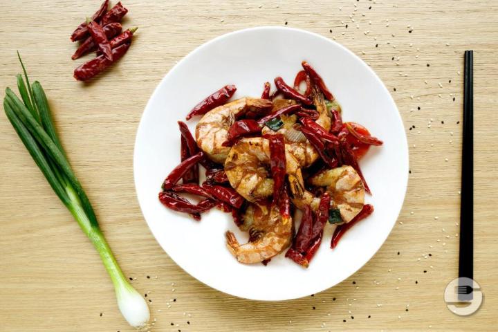 Spicy Shrimp (leicht scharf) - Lucky Noodle