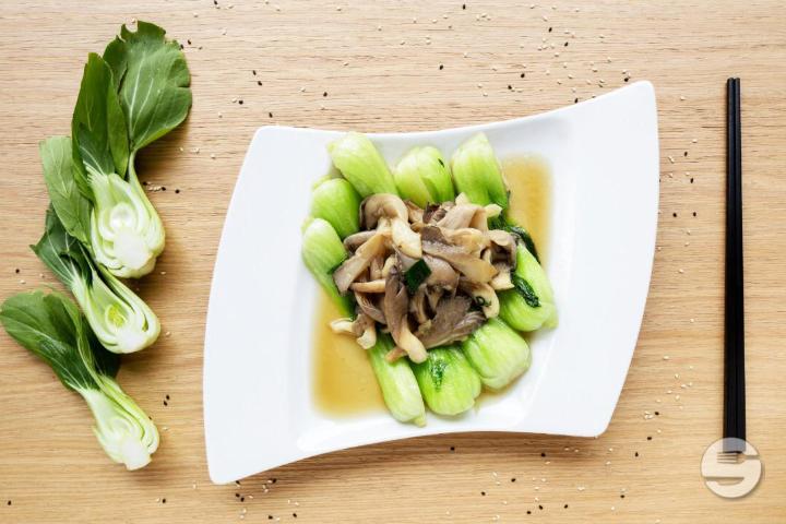 Pakchoi & Mushrooms - Lucky Noodle