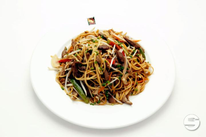 77. Sautéed Noodles with Beef - L'indochine
