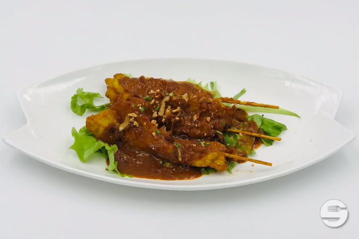 118. Brochette de Poulet Sauce Satay - Takasan Teppan Yaki