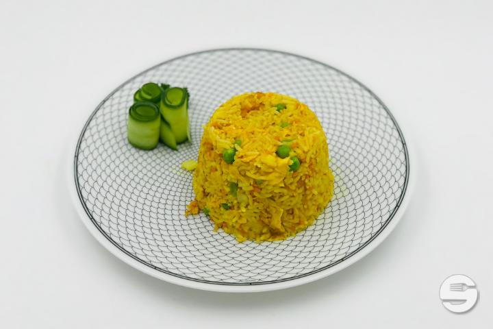 302. Riz sauté aux Crevettes et Calamar - Takasan Teppan Yaki