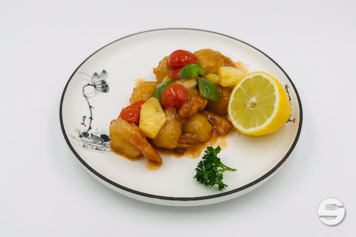402. Crevettes à la Sauce Aigre-Douce - Takasan Teppan Yaki