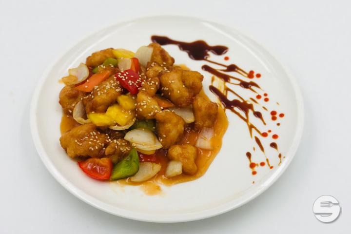 422. Poulet à la Sauce Aigre Douce - Takasan Teppan Yaki