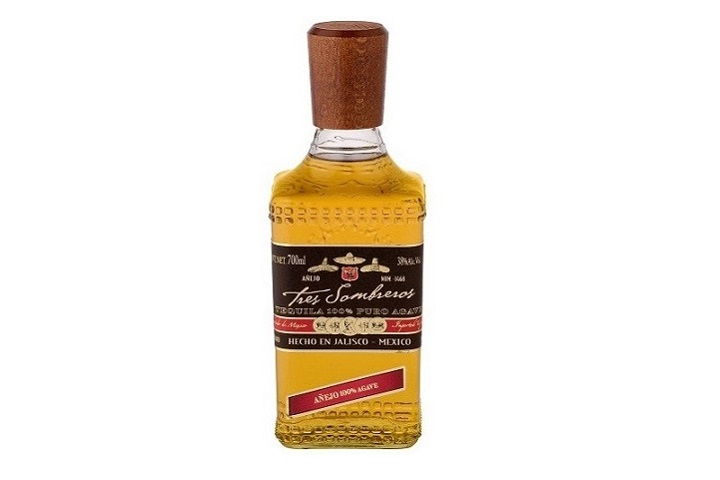 Tequila añejo 3 Sombreros 7dl - Le Chat Rouge