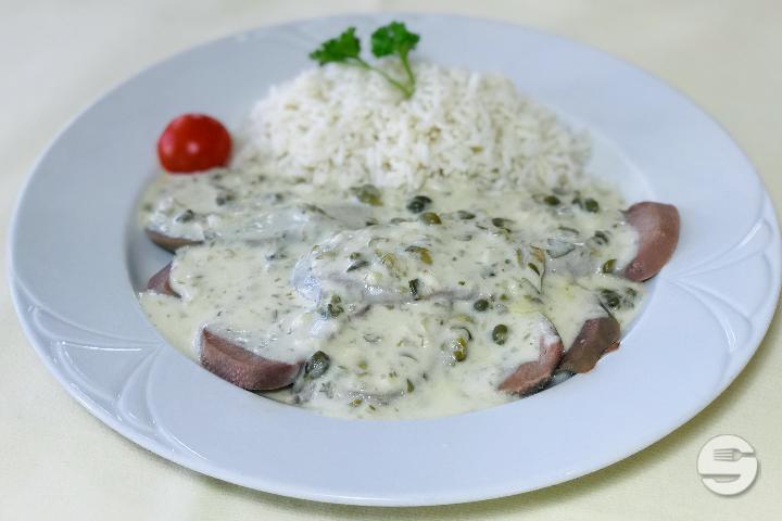 Veal's Tongue with Capers Sauce - La Treille