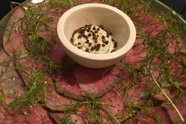 Carpaccio de roastbeef - Bacco