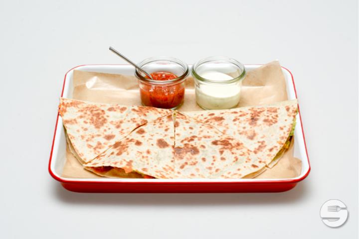 Camarones Y Chorizo Quesadillas - Desperado