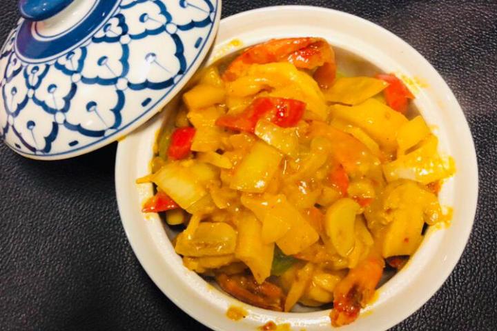 Crevettes au Curry Jaune - Dun-Huang