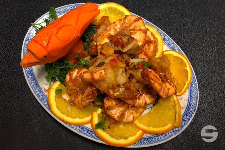 Crevettes Géantes au Sel Parfumé - Dun-Huang