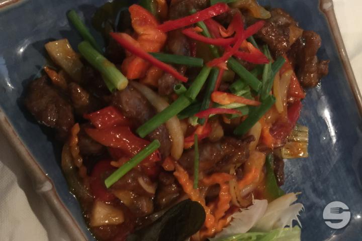 Fried Beef and Vegetables with sweet&sour sauce - A NAM